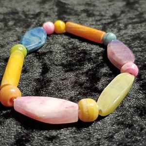 Vintage Dyed Onyx Colorful Beaded Bracelet Design 13